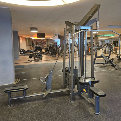 SportsArt komplette Fitnessstudio Ausstattung - 75 Fitnessgeräte im Set - Kraftgeräte, Cardiogeräte, Bänke, Racks etc - Rahmen Anthrazit, gebraucht - überholter Zustand