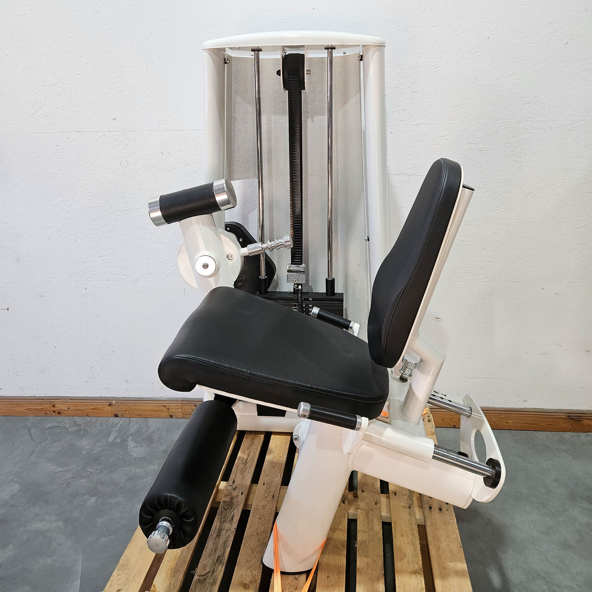 Gym80 Sygnum Seated Leg Extension 3001, Strength Training Machine, Frame Color White, Used - Refurbished Condition
