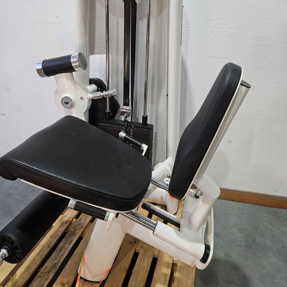 Gym80 Sygnum Seated Leg Extension 3001, Strength Training Machine, Frame Color White, Used - Refurbished Condition