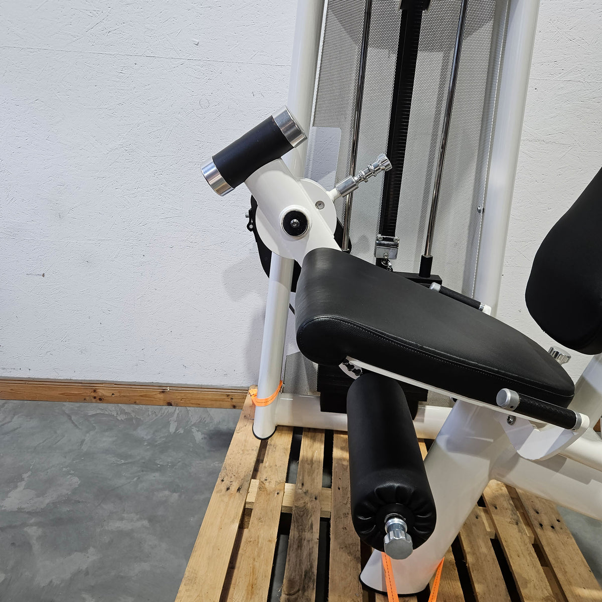 Gym80 Sygnum Seated Leg Extension 3001, Strength Training Machine, Frame Color White, Used - Refurbished Condition