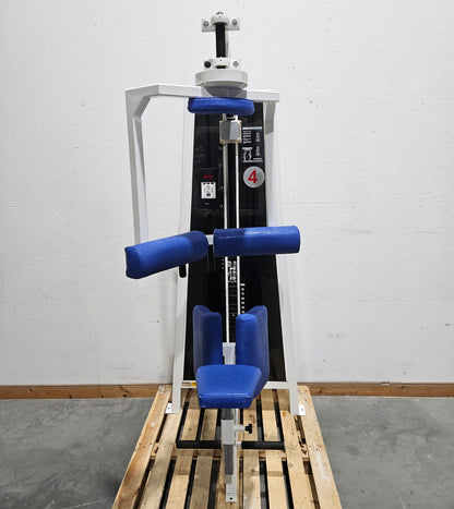 Pulse bzw Pulsestar Rotationsmaschine, Rotary Torso Twister, Rumpfdrehung Rotator, Rahmenfarbe Weiß, gebraucht - geprüfter Zustand mit optischen Gebrauchsspuren