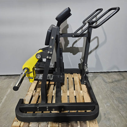 DankSport Beinbeuger stehend, Standing Leg Curl Plate loaded, Farbe Schwarz, gebraucht - überholter Zustand