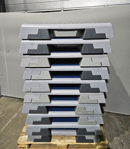 Reebok Steps / Step-Boards, 20 Stück im Set, Blau-Grau, gebraucht - geprüfter Zustand