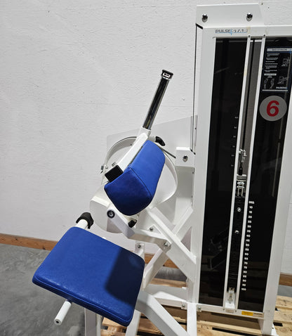 Pulse bzw Pulsestar Rückenstreckermaschine, Back Extension, Lower Back, Hyperextension, Rahmenfarbe Weiß, gebraucht - geprüfter Zustand mit optischen Gebrauchsspuren