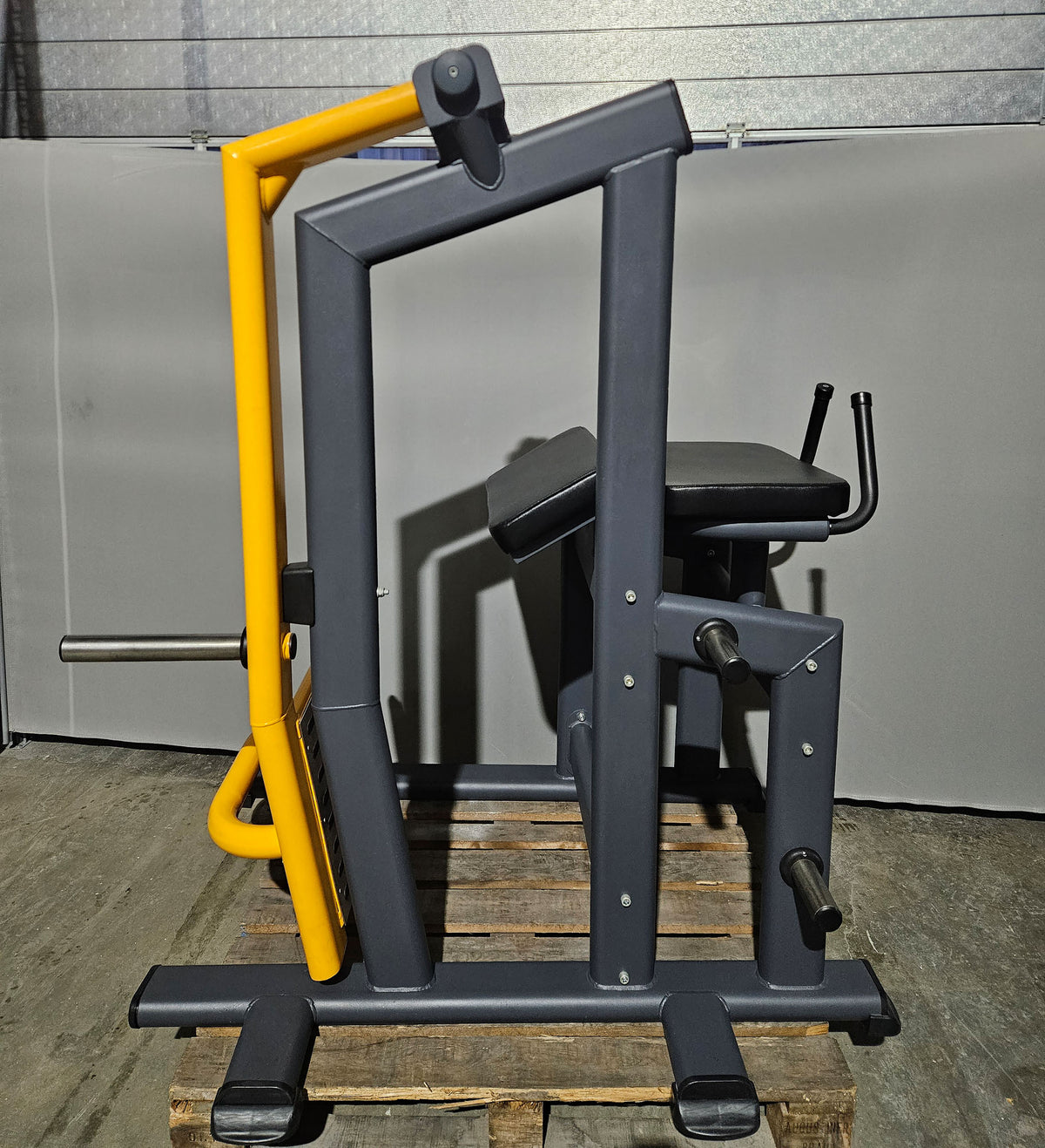 Master Sport Glute Machine, Plate Loaded Strength Equipment Glutes Kick Radial, Standing Glute Machine, Anthracite, Used - Tested Condition