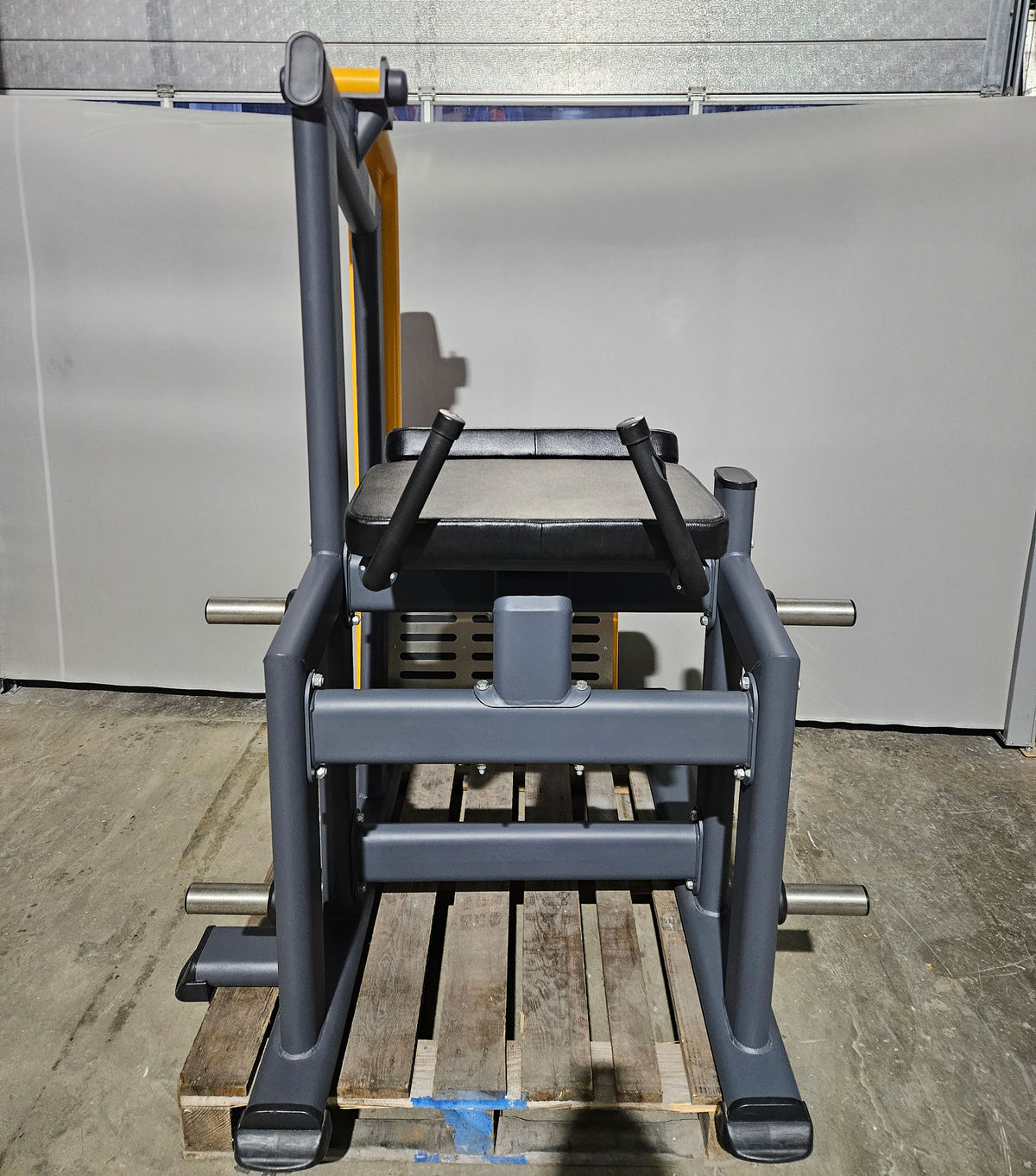 Master Sport Glute Machine, Plate Loaded Strength Equipment Glutes Kick Radial, Standing Glute Machine, Anthracite, Used - Tested Condition