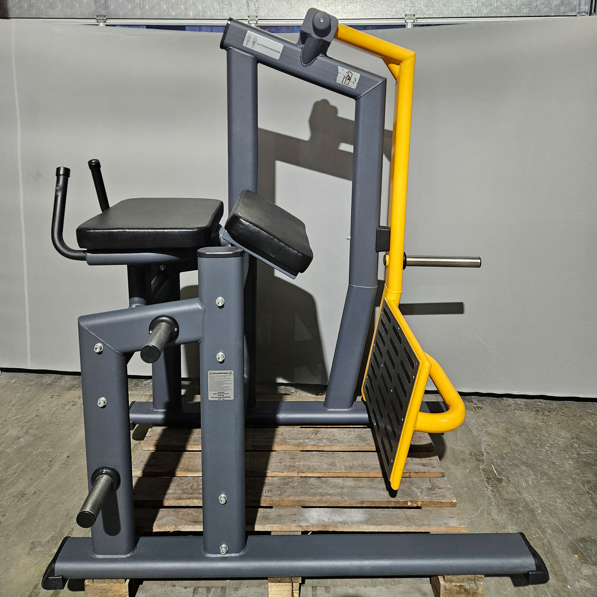 Master Sport Glute Machine, Plate Loaded Strength Equipment Glutes Kick Radial, Standing Glute Machine, Anthracite, Used - Tested Condition