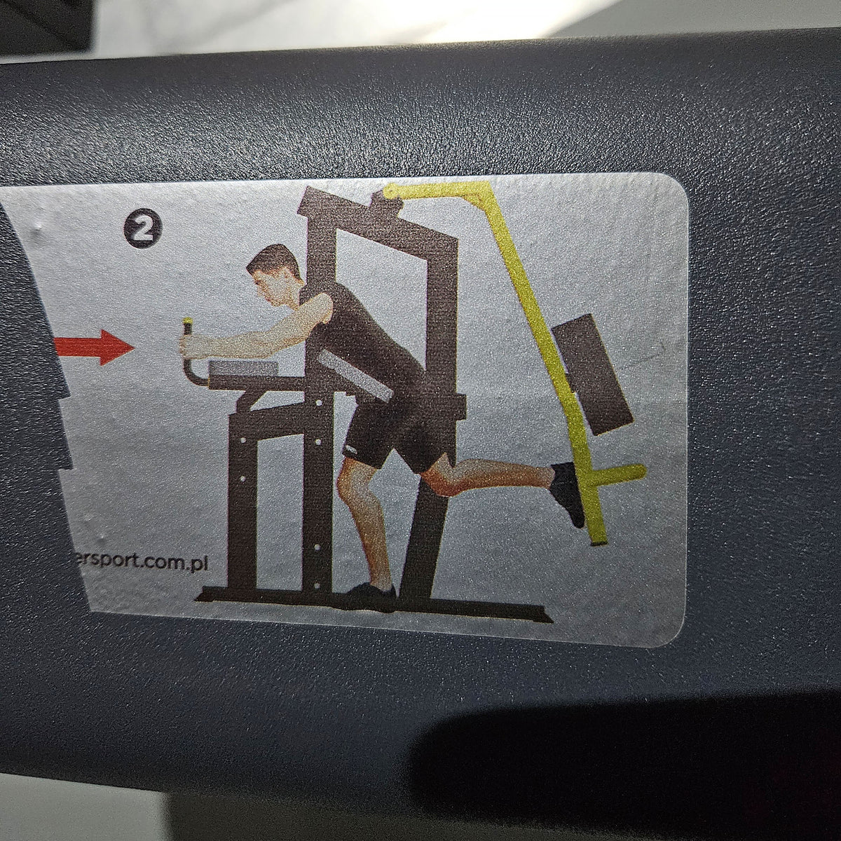 Master Sport Glute Machine, Plate Loaded Strength Equipment Glutes Kick Radial, Standing Glute Machine, Anthracite, Used - Tested Condition