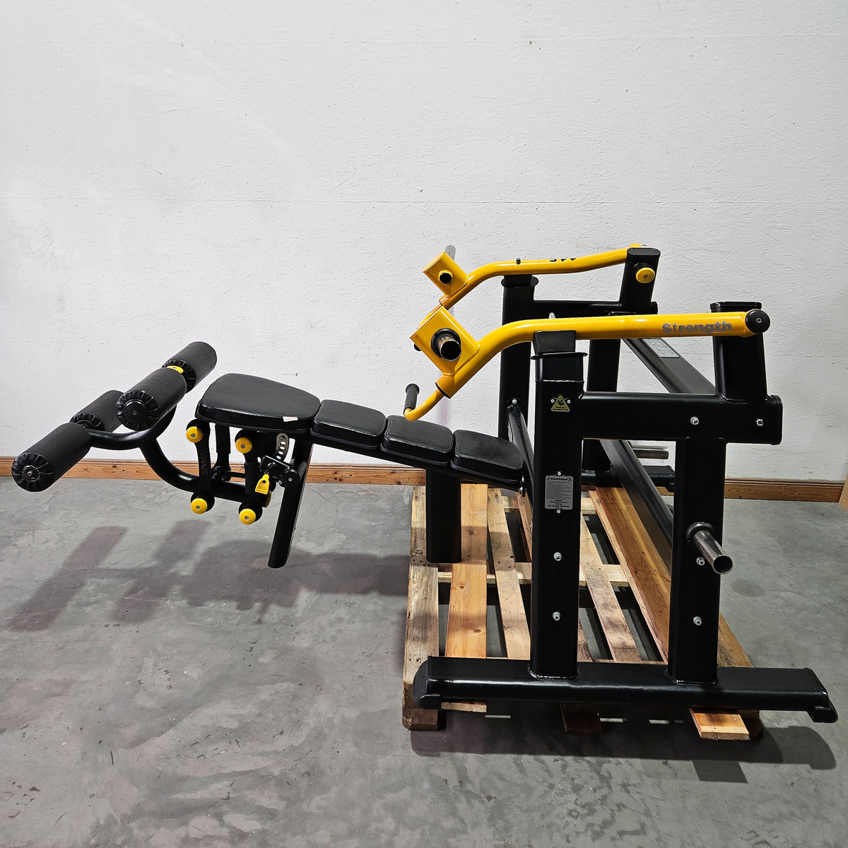 Master Sport Plate loaded Set, 14 Kraftgeräte, Farbe Schwarz/Anthrazit und Gelb, gebraucht - geprüfter Zustand