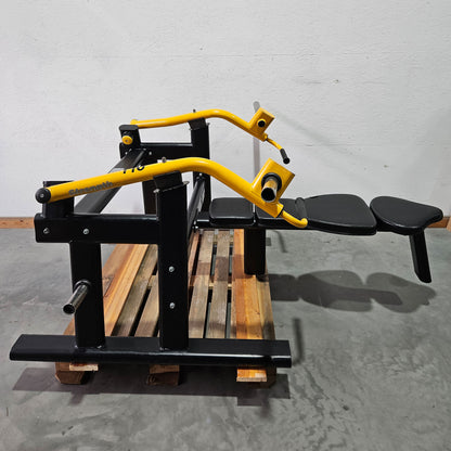 Master Sport Plate loaded Set, 14 Kraftgeräte, Farbe Schwarz/Anthrazit und Gelb, gebraucht - geprüfter Zustand