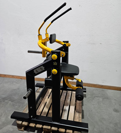 Master Sport Plate loaded Set, 14 Kraftgeräte, Farbe Schwarz/Anthrazit und Gelb, gebraucht - geprüfter Zustand