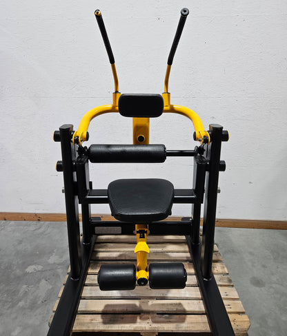 Master Sport Plate loaded Set, 14 Kraftgeräte, Farbe Schwarz/Anthrazit und Gelb, gebraucht - geprüfter Zustand