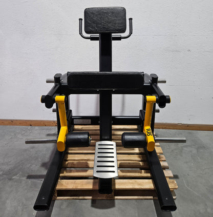 Master Sport Plate loaded Set, 14 Kraftgeräte, Farbe Schwarz/Anthrazit und Gelb, gebraucht - geprüfter Zustand