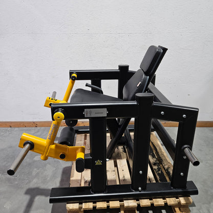 Master Sport Plate loaded Set, 14 Kraftgeräte, Farbe Schwarz/Anthrazit und Gelb, gebraucht - geprüfter Zustand