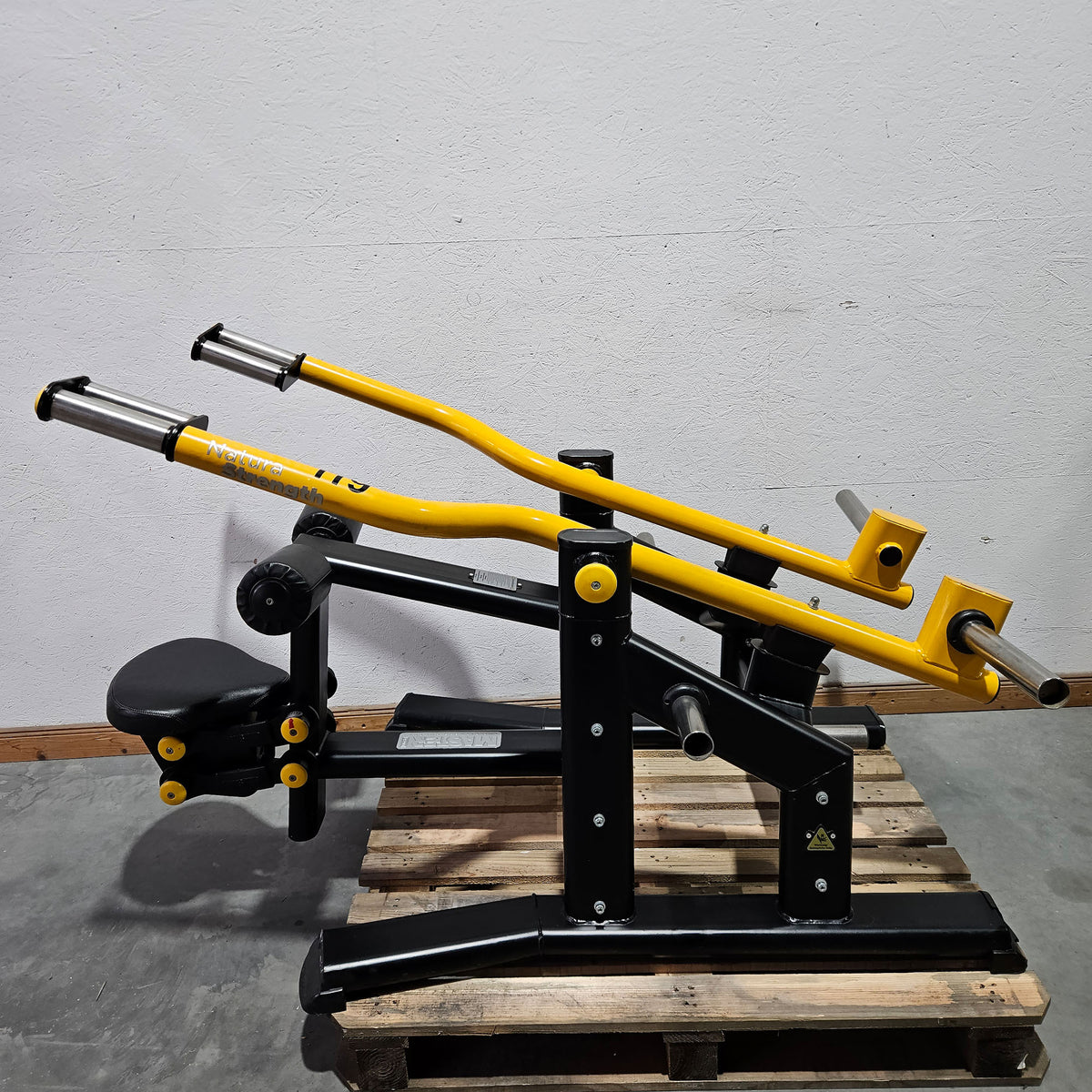 Master Sport Plate loaded Set, 14 Kraftgeräte, Farbe Schwarz/Anthrazit und Gelb, gebraucht - geprüfter Zustand