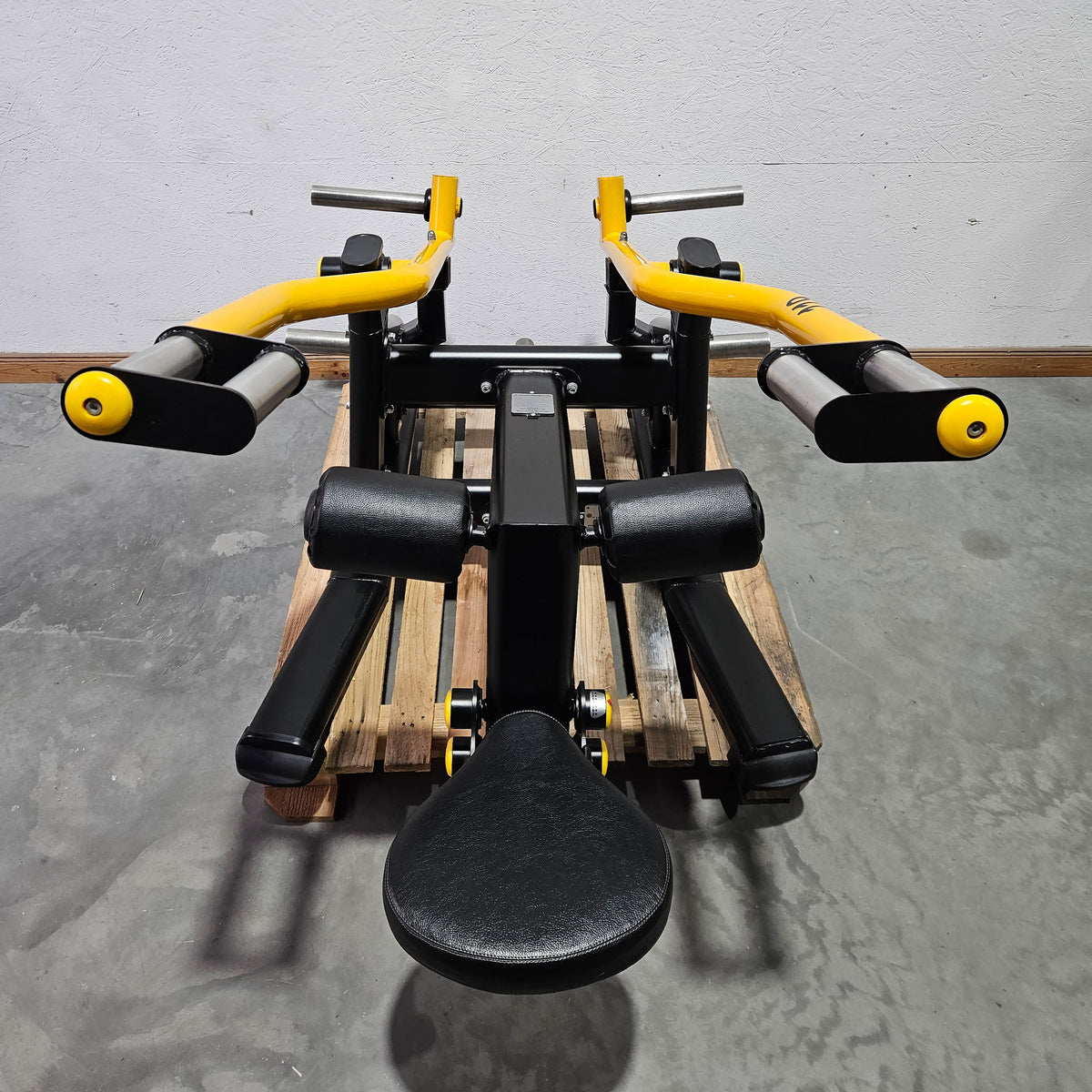Master Sport Plate loaded Set, 14 Kraftgeräte, Farbe Schwarz/Anthrazit und Gelb, gebraucht - geprüfter Zustand