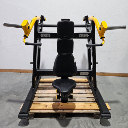 Master Sport Plate loaded Set, 14 Kraftgeräte, Farbe Schwarz/Anthrazit und Gelb, gebraucht - geprüfter Zustand