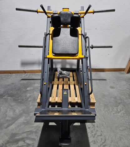 Master Sport Plate loaded Set, 14 Kraftgeräte, Farbe Schwarz/Anthrazit und Gelb, gebraucht - geprüfter Zustand