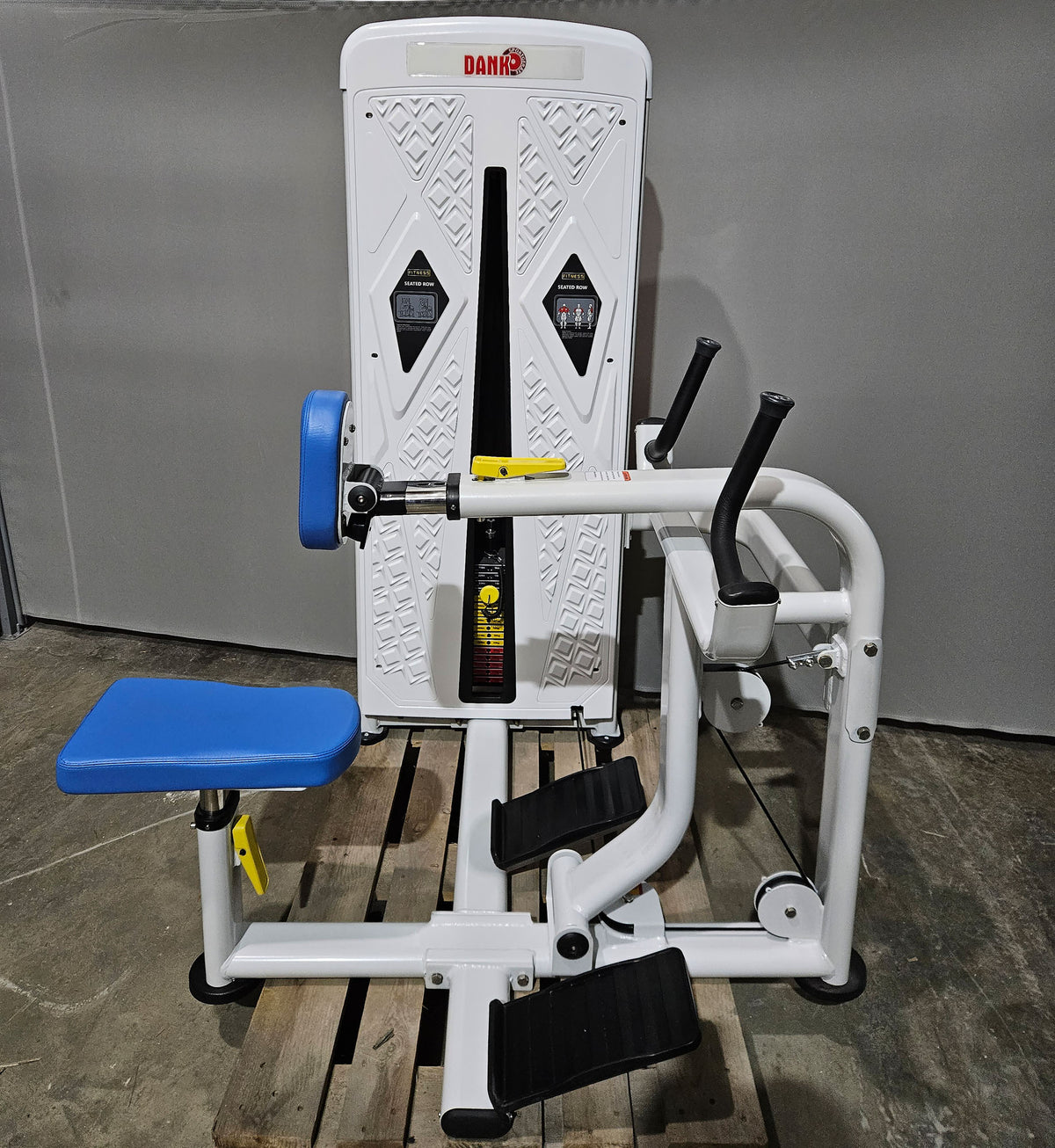 DankSport Rowing Machine with Chest Support, Row, Color White, used - exhibition model