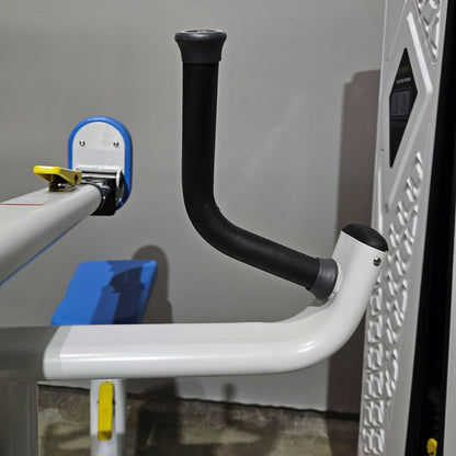 DankSport Rowing Machine with Chest Support, Row, Color White, used - exhibition model