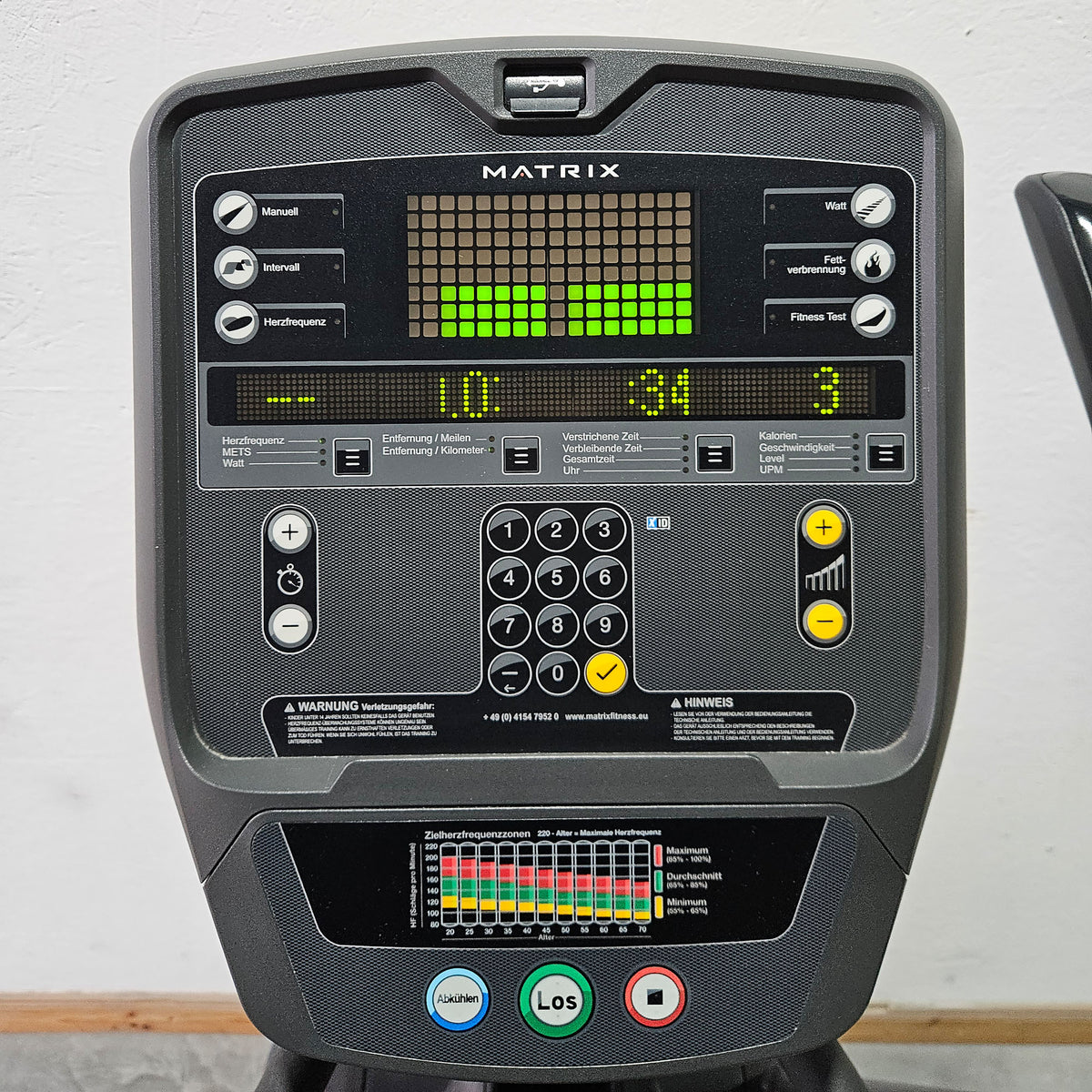 Matrix A3X bzw E3X Crosstrainer, Ascent Trainer, Suspension Elliptical Trainer, LED Display, Farbe Silber, gebraucht - überholter Zustand