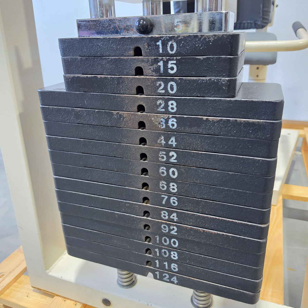 Gym80 - 2-piece set = Abductor and Adductor Machine, Oldschool Edition or Classic Line, Hip Abduction and Hip Adduction Set, Frame color White, used with signs of wear