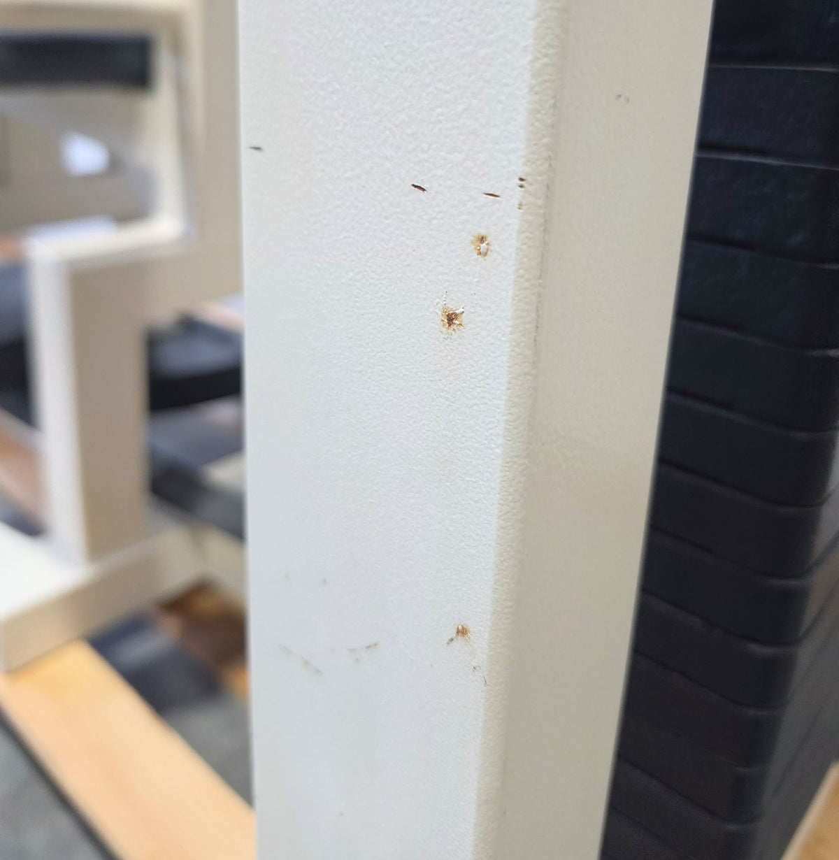 Gym80 - 2-piece set = Abductor and Adductor Machine, Oldschool Edition or Classic Line, Hip Abduction and Hip Adduction Set, Frame color White, used with signs of wear