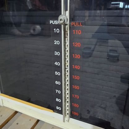 David 400 Pullover, Large Version with 190kg weight stack! 400 LBS Version, RARE, Pullover Machine, Oldschool Bodybuilding, Frame color white, used - with signs of use