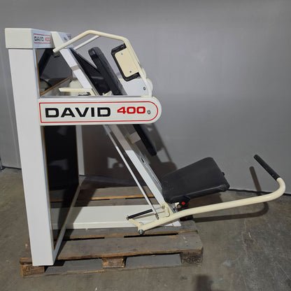 David 400 Pullover, Large Version with 190kg weight stack! 400 LBS Version, RARE, Pullover Machine, Oldschool Bodybuilding, Frame color white, used - with signs of use