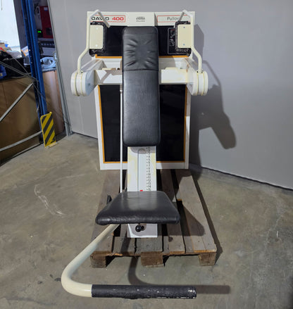 David 400 Pullover, Large Version with 190kg weight stack! 400 LBS Version, RARE, Pullover Machine, Oldschool Bodybuilding, Frame color white, used - with signs of use