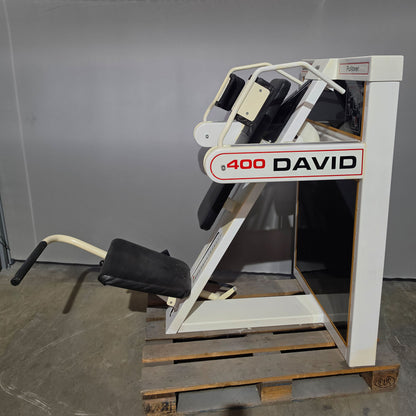 David 400 Pullover, Large Version with 190kg weight stack! 400 LBS Version, RARE, Pullover Machine, Oldschool Bodybuilding, Frame color white, used - with signs of use