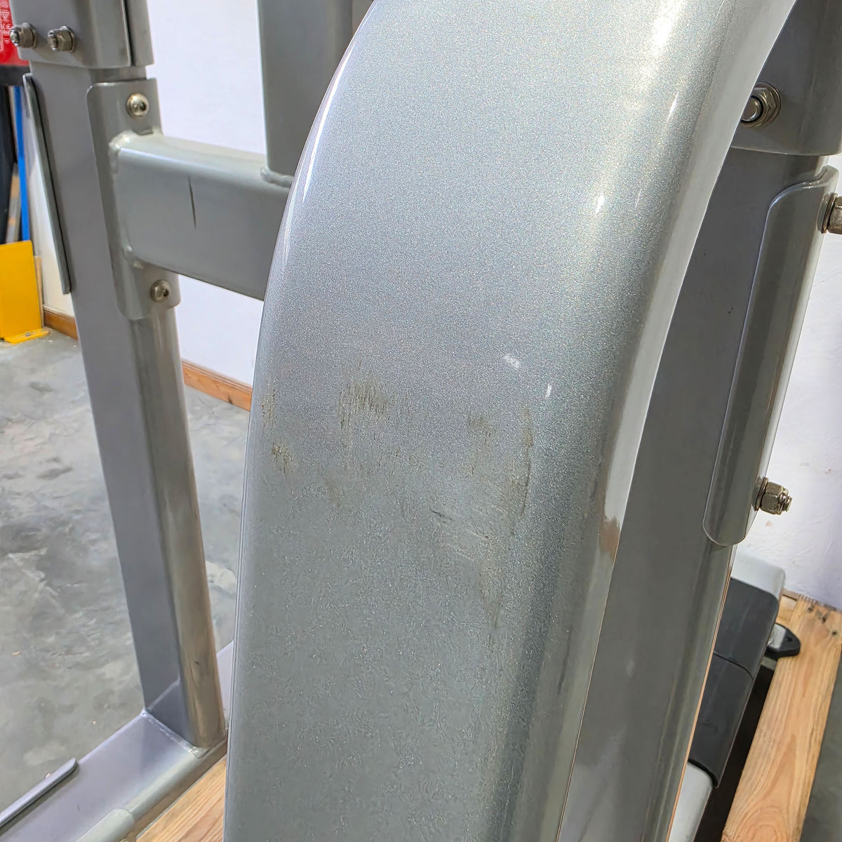 Nautilus 3 in 1 Gerät, Dips, Beinheben und Klimmzug Ständer = Pull Up - Dip - Leg Raise, Inspiration Strength Series NP-B7511, Rahmenfarbe Silber, gebraucht mit Gebrauchsspuren