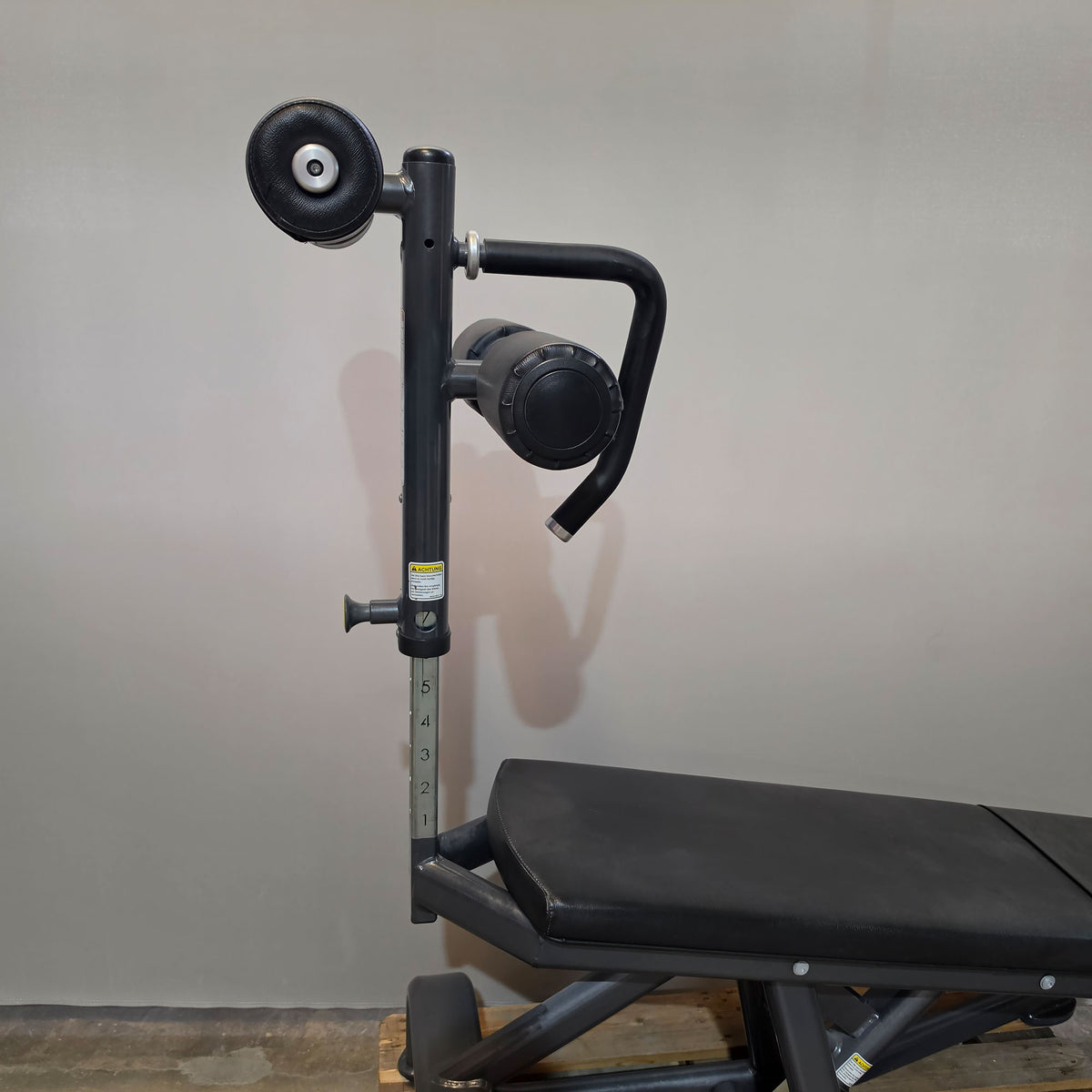 Cybex verstellbare Bauchbank, Adjustable Abdominal Bench, Rahmenfarbe Anthrazit, gebraucht - überholter Zustand