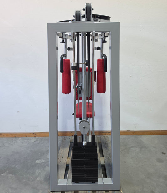 SVG Butterfly - Press Back - Butterfly and Butterfly Reverse - 2 in 1 combination machine, Fly and Rear Delt, frame color silver, used - overhauled condition
