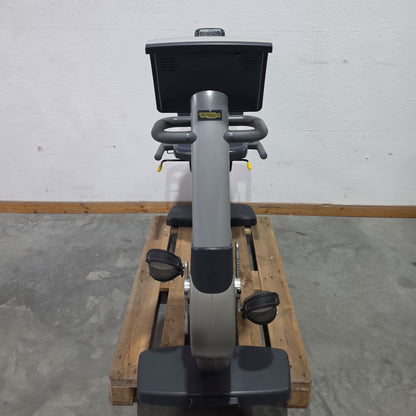 TechnoGym Recumbent Excite Line Recline 500, LED Display, adjustable pedal arms, without hand pulse, upholstery dark blue, used - refurbished condition