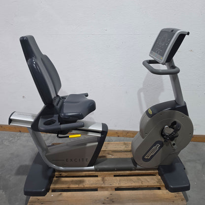 TechnoGym Recumbent Excite Line Recline 500, LED Display, adjustable pedal arms, without hand pulse, upholstery dark blue, used - refurbished condition