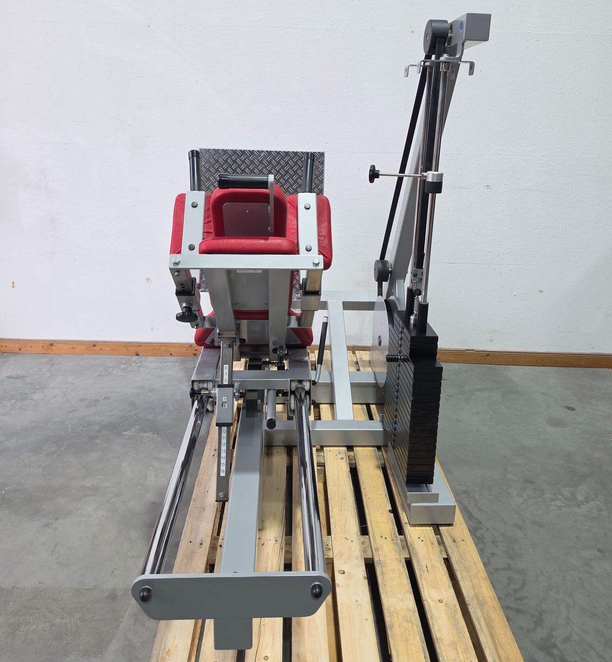 SVG Functional Stem, Rehab Line, adjustable leg press, with tilt gyro, MPG, silver frame, used - refurbished condition
