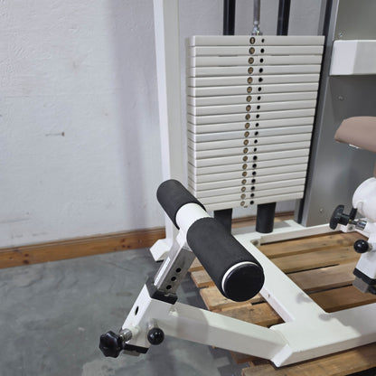 Kaphingst Back Extension RA14, Hyperextension Strength Machine, very variably adjustable, Lower Back Machine, Color White, used - tested condition with signs of wear