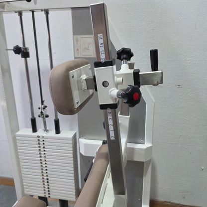 Kaphingst Back Extension RA14, Hyperextension Strength Machine, very variably adjustable, Lower Back Machine, Color White, used - tested condition with signs of wear