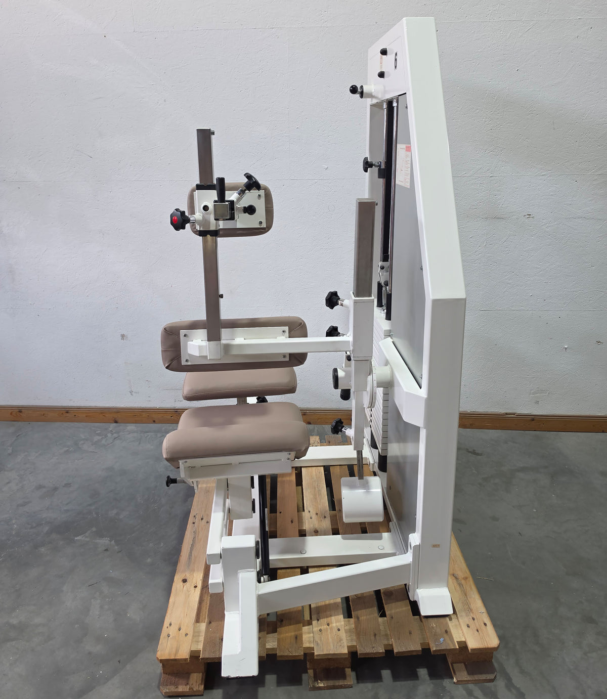 Kaphingst Back Extension RA14, Hyperextension Strength Machine, very variably adjustable, Lower Back Machine, Color White, used - tested condition with signs of wear