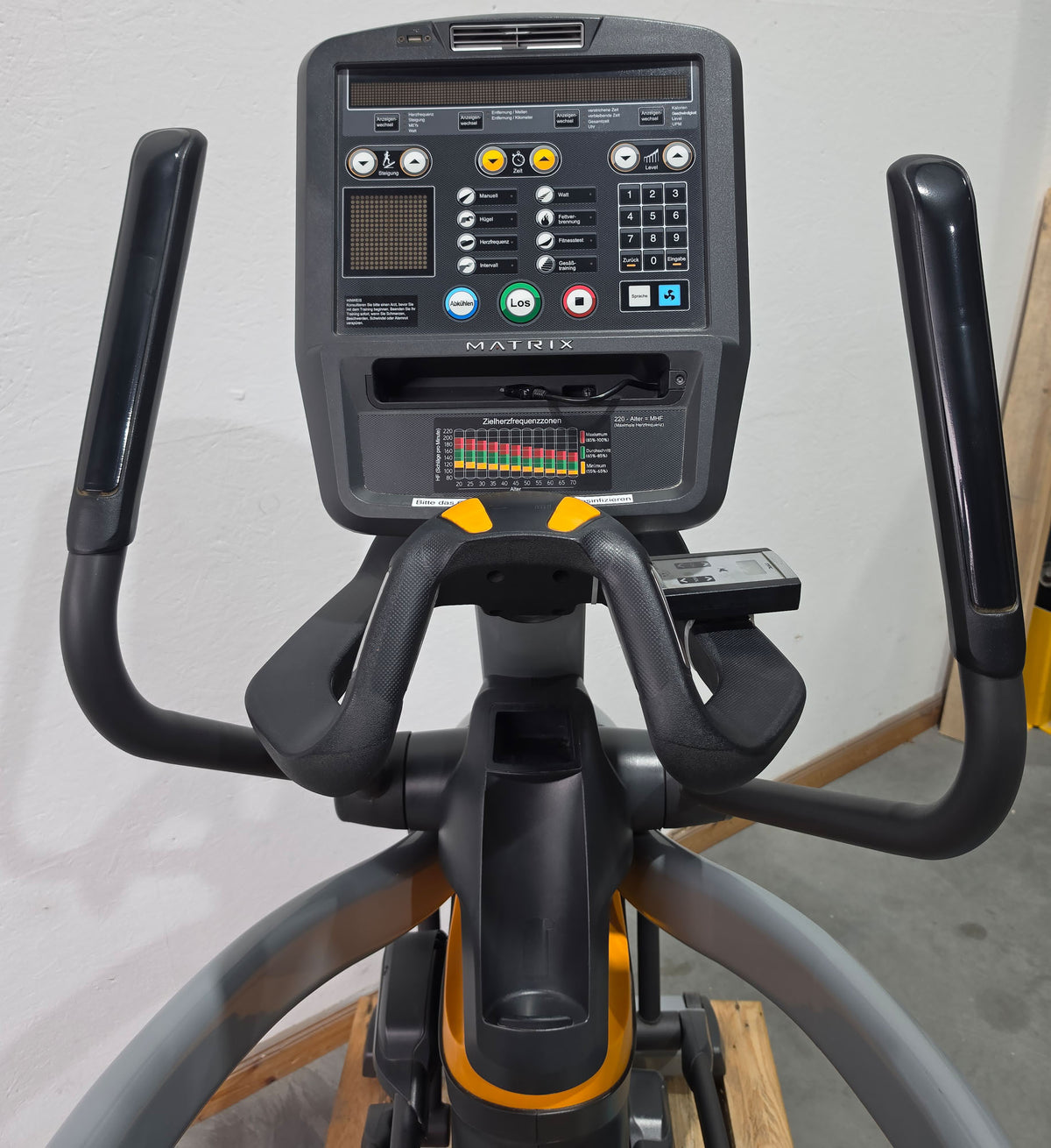 Matrix A5X Crosstrainer with Adjustable Incline, Ascent Trainer, Suspension Elliptical Trainer, LED Display, Color Silver, Used - Refurbished Condition