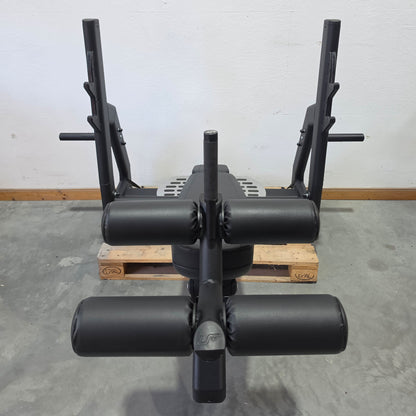 MarboSport MP-L208 Negative Decline Bench, Weight Bench with Racks for Decline Bench Press, 4-way adjustable, Color Black, used - refurbished condition
