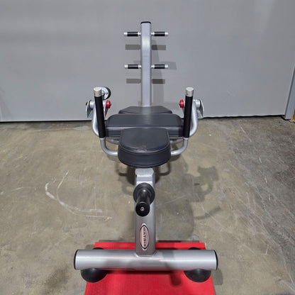 Matrix Aura G3-PL50 Abdominal Bench Jackknife, Abdominal Muscle Machine Plate Loaded, Ab Crunch Bench, Color Silver, Used