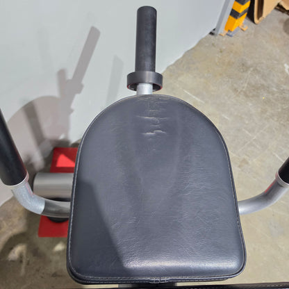 Matrix Aura G3-PL50 Abdominal Bench Jackknife, Abdominal Muscle Machine Plate Loaded, Ab Crunch Bench, Color Silver, Used