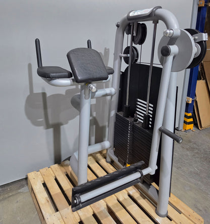 Jimsa Glute Machine, Glutes Kick Radial, Standing Glute Machine, Color Silver-Grey, Used - inspected condition with signs of wear