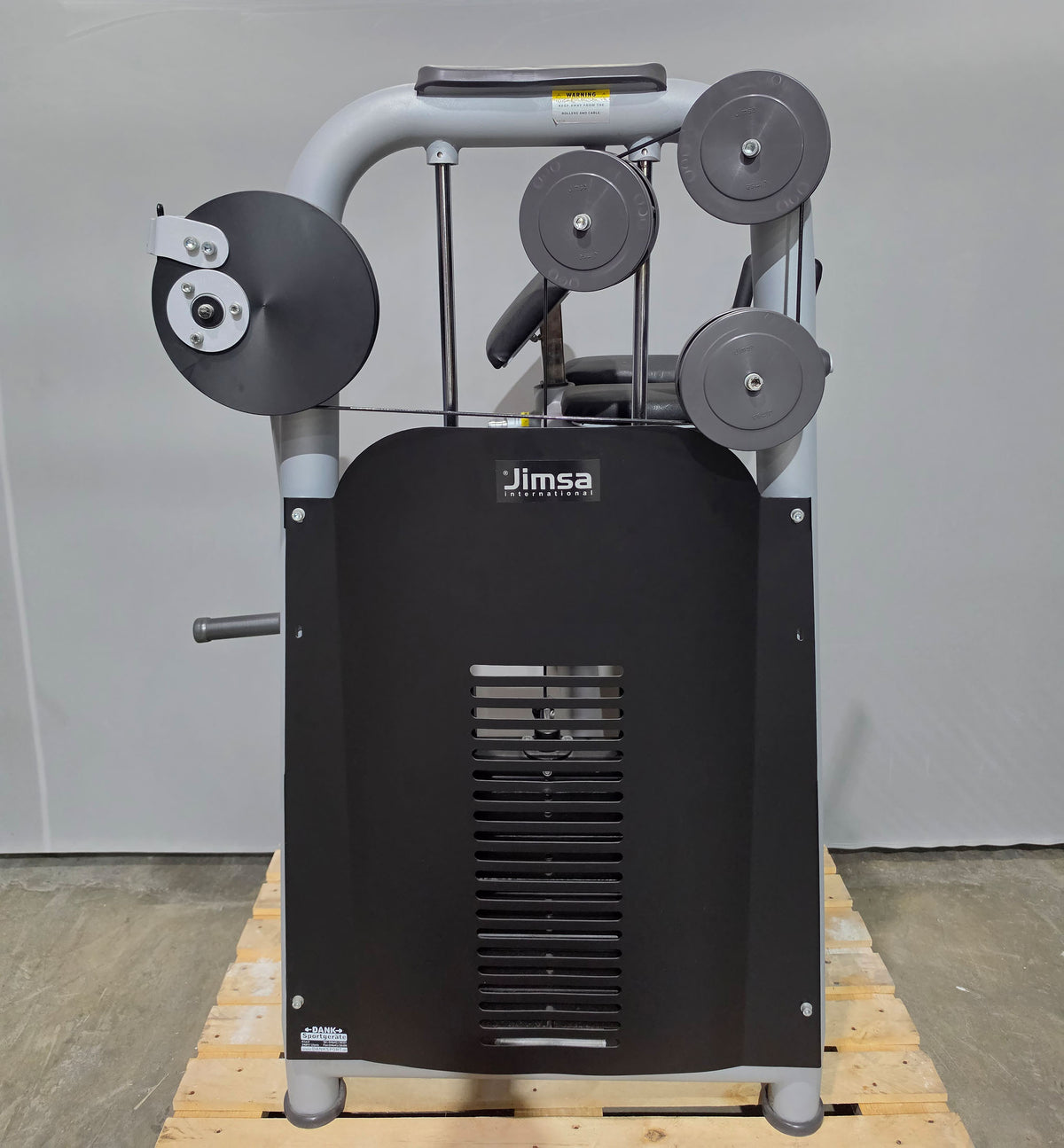 Jimsa Glute Machine, Glutes Kick Radial, Standing Glute Machine, Color Silver-Grey, Used - inspected condition with signs of wear
