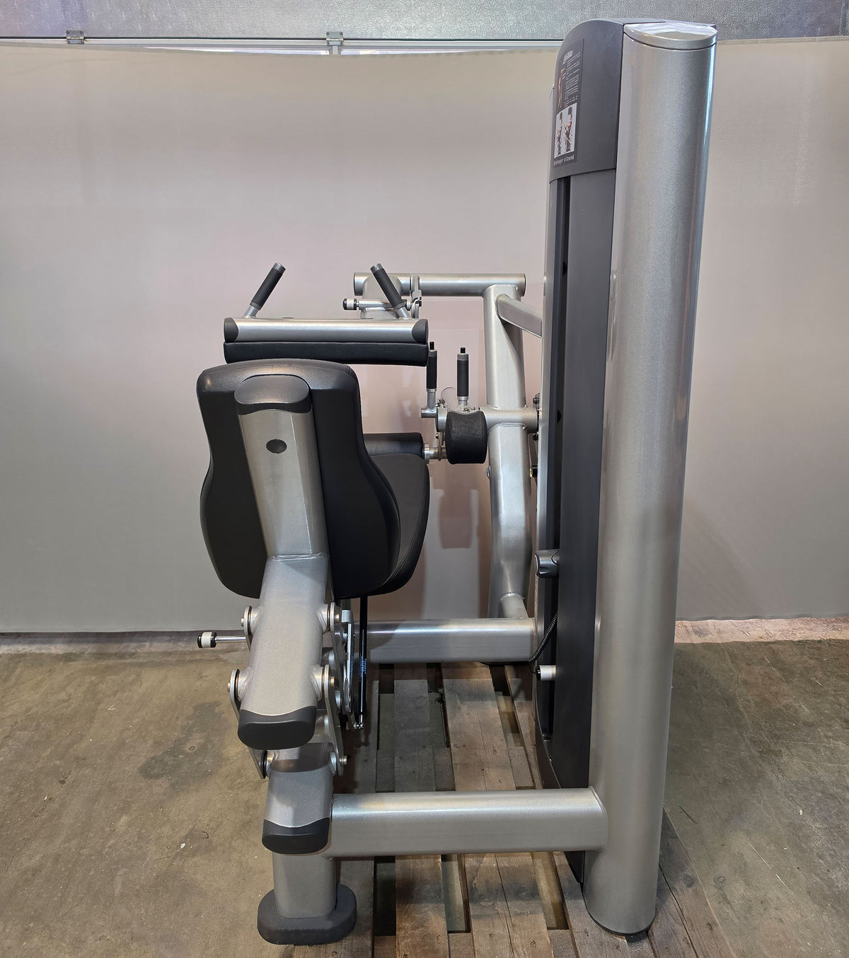Life Fitness 2er Set = Beinstrecker und Beinbeuger, Leg Extension and Leg Curl Set, Signature Serie, Rahmenfarbe Silber, gebraucht - überholter Zustand