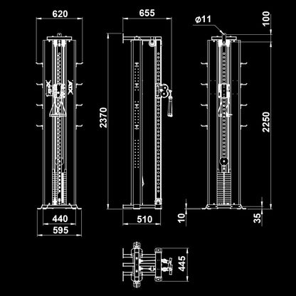 ATX Cable Pulley Station PRO 4000 - for wall mounting