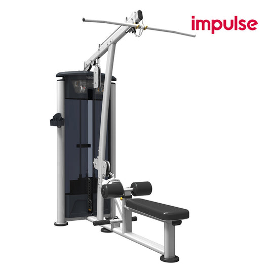 Impulse Fitness Latzug & Ruder Station, IT9522, Lat Pulldown with Middle Row, 90kg Gewichtsblock