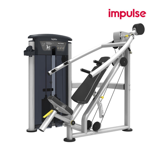 Impulse Fitness Bankdrücken, Schrägbankdrücken, Schulterpresse, 3 in 1 Kombimaschine, IT9529, Multi Press, 90kg Gewichtsblock